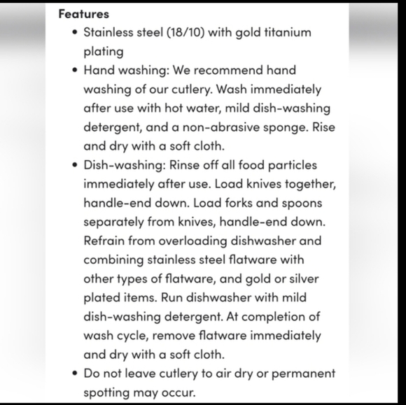 Madrid 5 Pc. Gold Set, Service For One By Canvas Home - Picture 3 of 4